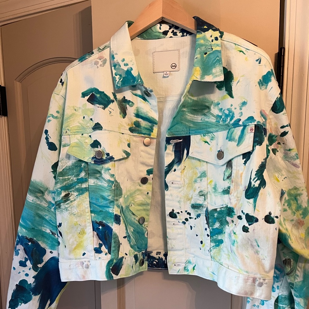 AG jeans multi-color jean jacket
